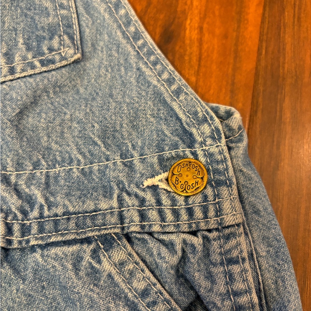 Osh Kosh B’Gosh vintage denim overall shorts - Picture 5 of 7